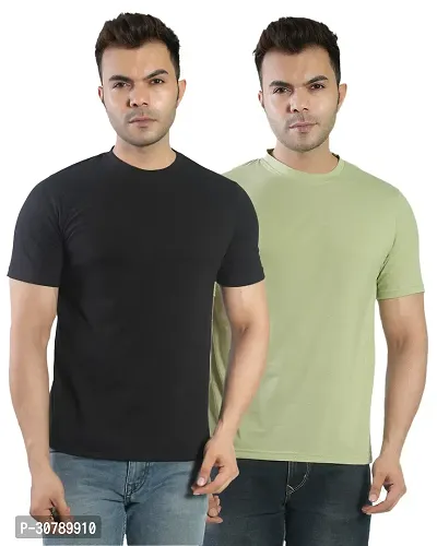 Fashion Cotton T Shirt for Men Pack of 2-thumb0