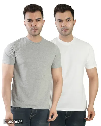 Fashion Cotton T Shirt for Men Pack of 2-thumb0