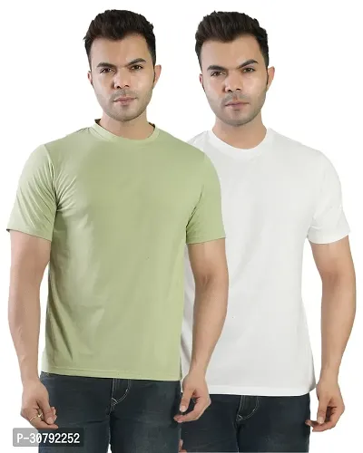 Fashion Cotton T Shirt for Men Pack of 2-thumb0