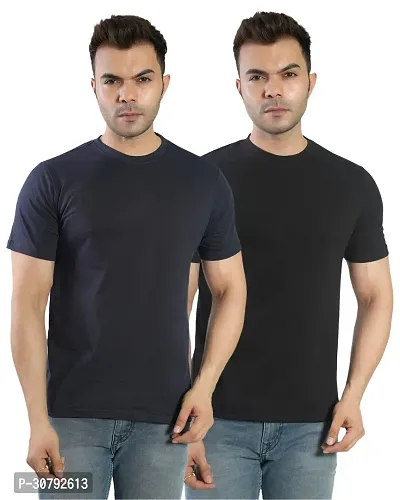 Fashion Cotton T Shirt for Men Pack of 2-thumb0