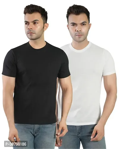 Fashion Cotton T Shirt for Men Pack of 2-thumb0