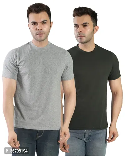 Fashion Cotton T Shirt for Men Pack of 2-thumb0