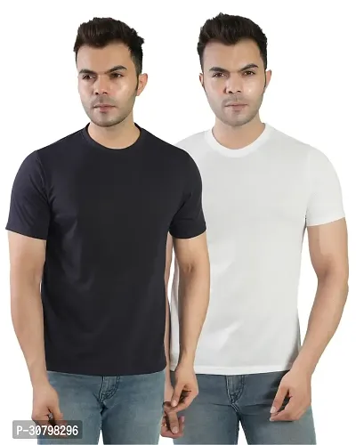 Fashion Cotton T Shirt for Men Pack of 2-thumb0