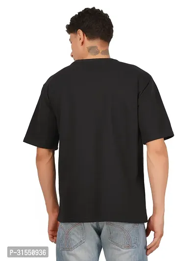 Trendy Cotton Solid Oversized Round Neck T Shirt for Men-thumb3