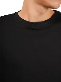 Trendy Cotton Solid Oversized Round Neck T Shirt for Men-thumb3