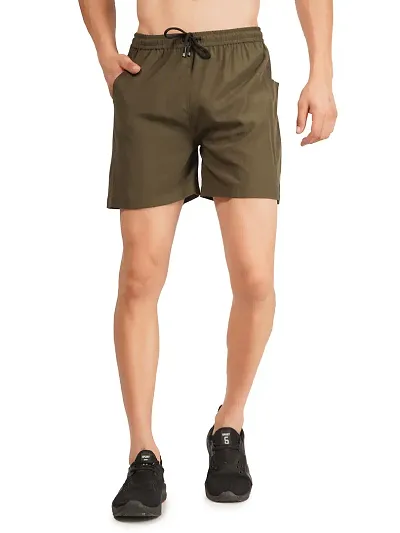 Trendy Cotton Solid Regular Fit Shorts for Men