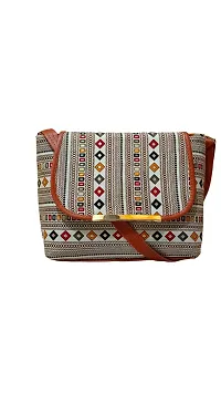 Trendy Collection Fabric Patola Print Hand Bags For Women-thumb1