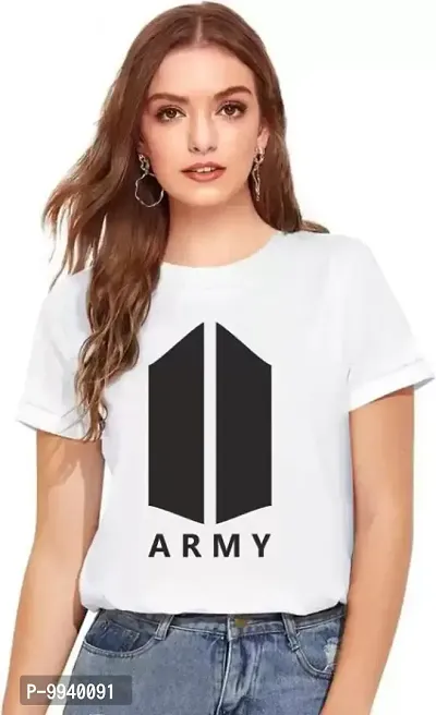 BTS Army Printed Trendy Casual Women T-shirt