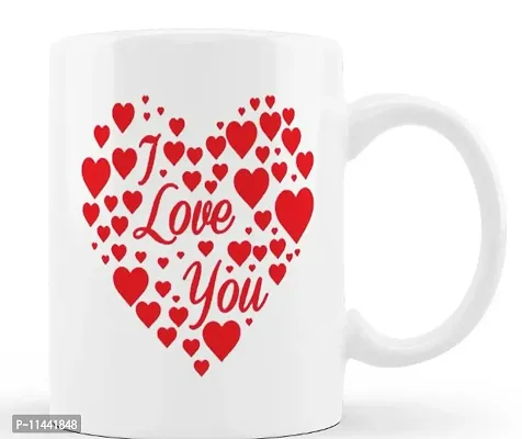 I Love You Heart Love Printed Coffee Mug Best Special Gift-thumb0