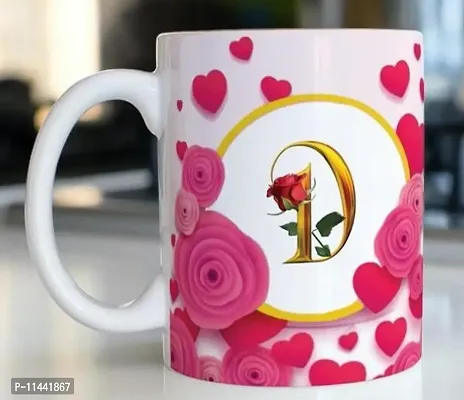 Alphabet Letter D Printed Coffee Mug Best Special Gift