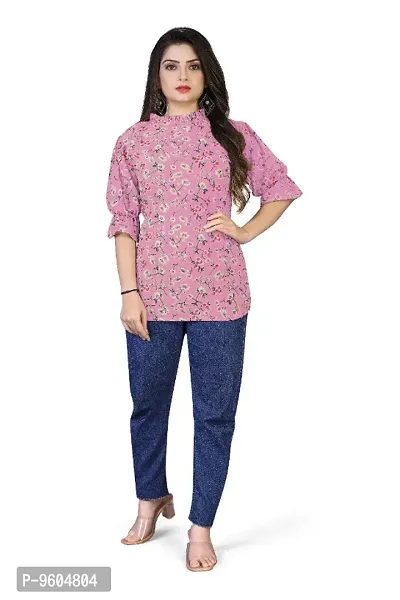 Women Georgette Printed Blouse Top