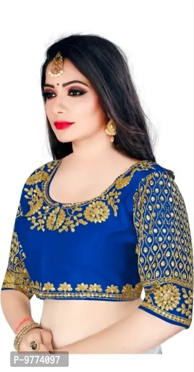 Classic Banarasi Silk Embroidered Blouses for Women-thumb2
