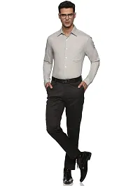 Classic Cotton Blend Long Sleeve Formal Shirts For Men-thumb1