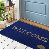 Stylish Blue Polyvinyl Chloride Door Mats-thumb2