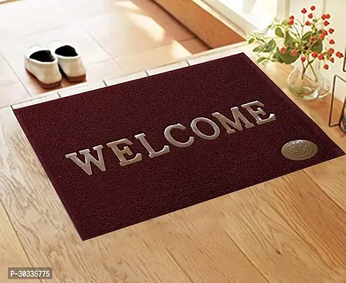 Stylish Maroon Polyvinyl Chloride Door Mats-thumb0