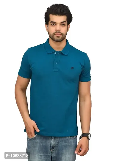 BENAVJI Men's 100% Cotton Regular Polo T-Shirt