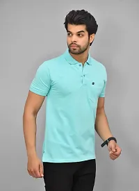 BENAVJI Men's 100% Cotton Regular Pocket Polo Shirt-thumb1