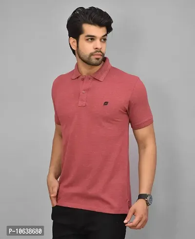 BENAVJI Men's 100% Cotton Regular Polo T-Shirt-thumb2