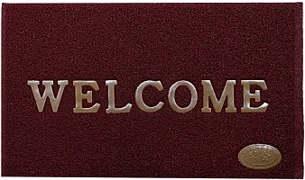 Stylish Maroon Polyvinyl Chloride Door Mats-thumb3