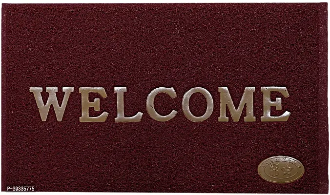 Stylish Maroon Polyvinyl Chloride Door Mats-thumb4