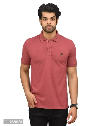 BENAVJI Men's 100% Cotton Regular Polo T-Shirt-thumb0