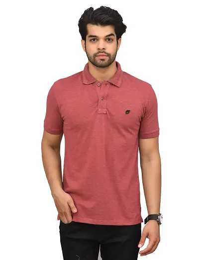 BENAVJI Men's 100% Cotton Regular Polo T-Shirt