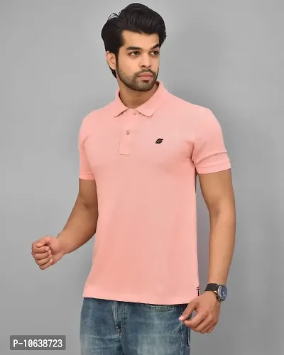 BENAVJI Men's 100% Cotton Regular Polo T-Shirt-thumb2