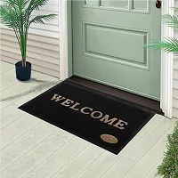 Stylish Black Polyvinyl Chloride Door Mats-thumb2