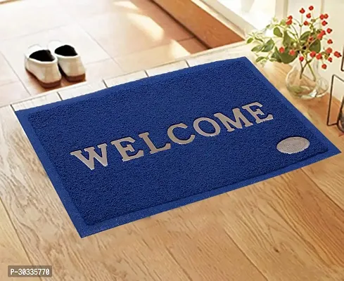 Stylish Blue Polyvinyl Chloride Door Mats-thumb0