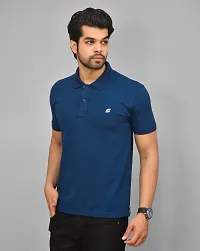 BENAVJI Men's 100% Cotton Regular Polo T-Shirt-thumb1