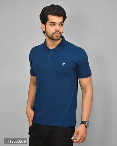 BENAVJI Men's 100% Cotton Regular Polo T-Shirt-thumb2