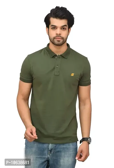 BENAVJI Men's 100% Cotton Regular Polo T-Shirt-thumb0