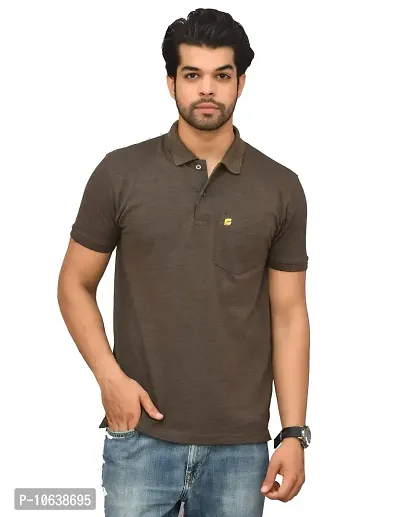 BENAVJI Men's 100% Cotton Regular Pocket Polo Shirt