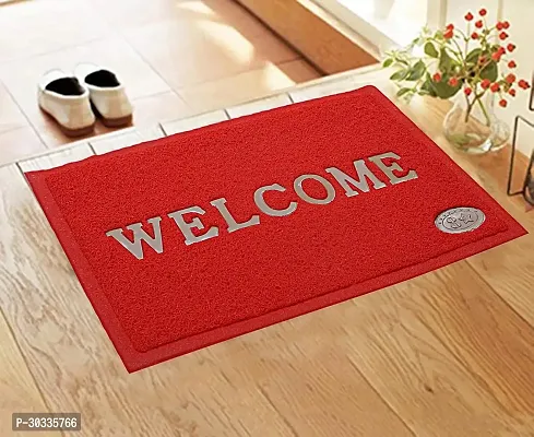 Stylish Red Polyvinyl Chloride Door Mats-thumb0