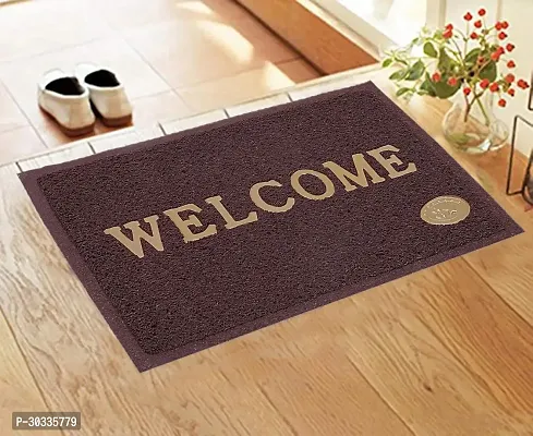 Stylish Brown Polyvinyl Chloride Door Mats-thumb0