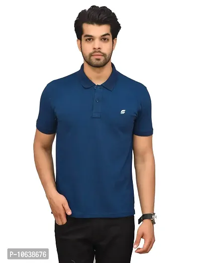 BENAVJI Men's 100% Cotton Regular Polo T-Shirt-thumb0