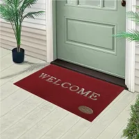 Stylish Maroon Polyvinyl Chloride Door Mats-thumb2