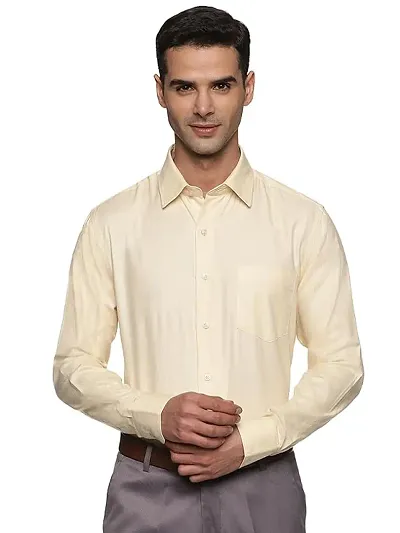 Classic Cotton Blend Long Sleeve Formal Shirts For Men