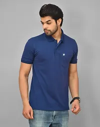 BENAVJI Men's 100% Cotton Regular Pocket Polo Shirt-thumb1