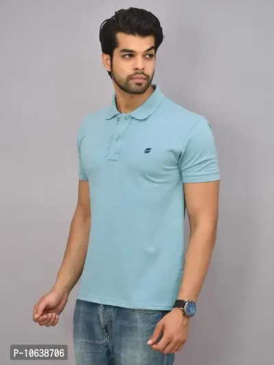 BENAVJI Men's 100% Cotton Regular Polo T-Shirt-thumb2