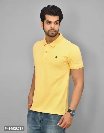 BENAVJI Men's 100% Cotton Regular Polo T-Shirt-thumb2