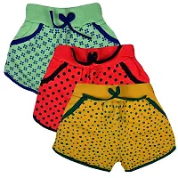 Comfortable Girls Printed Cotton Shorts Pack Of 6-thumb3