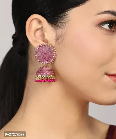 Elegant Brass Earrings For Women-thumb0