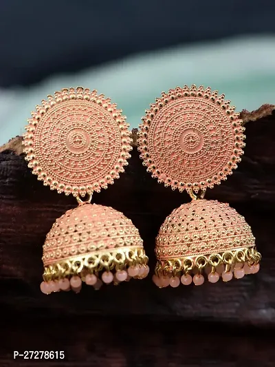 Elegant Brass Earrings For Women-thumb0