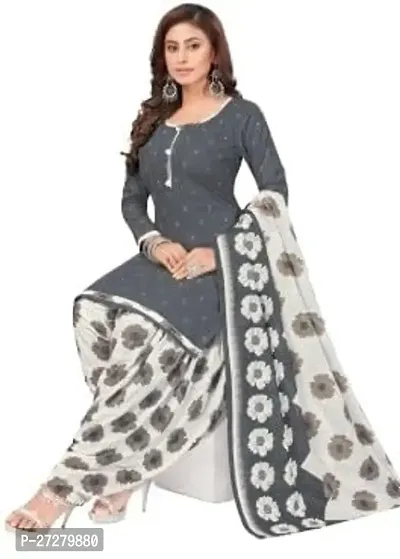 Elegant Cotton Printed Unstitched Dress Material For Women