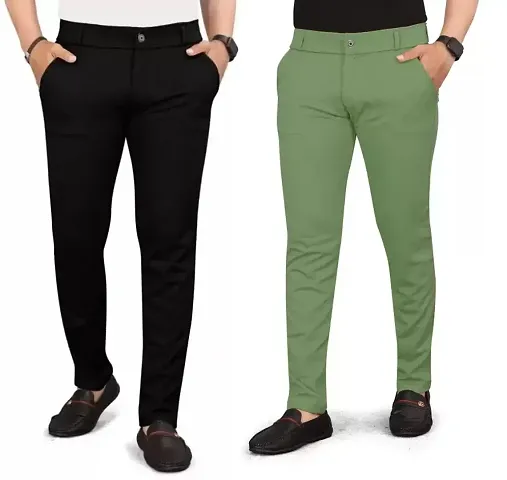 Mens Formal Trousers Pack Of 2