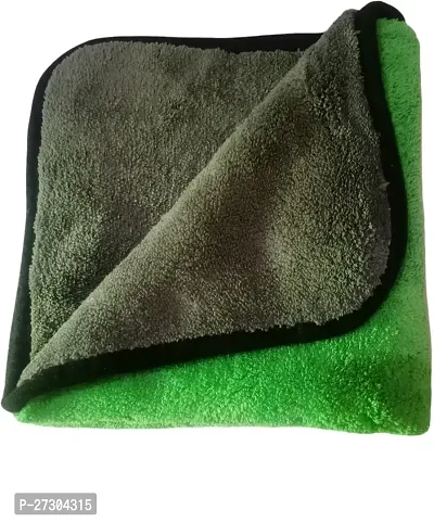 Stylish Green Microfiber Cleaning Towels Durable And Long Lasting Pack Of 1