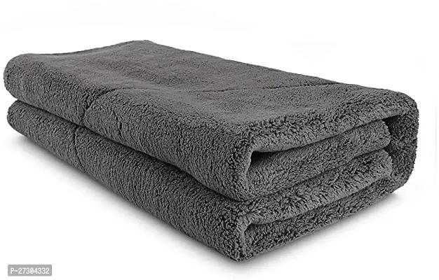 Stylish Grey Microfiber Cleaning Towels Durable And Long Lasting Pack Of 1