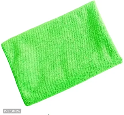 Stylish Green Microfiber Cleaning Towels Durable And Long Lasting Pack Of 1