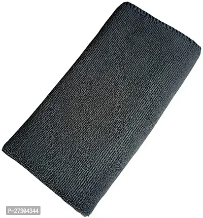 Stylish Grey Microfiber Cleaning Towels Durable And Long Lasting Pack Of 1-thumb0